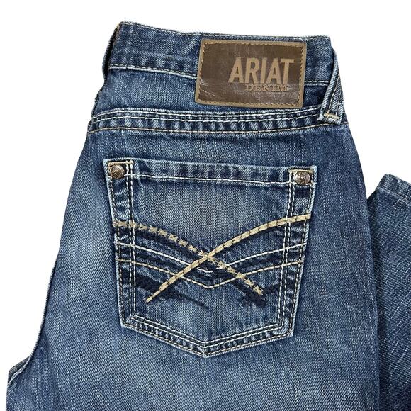Ariat Men's Straight Jeans - Blue - Picture 2 of 6